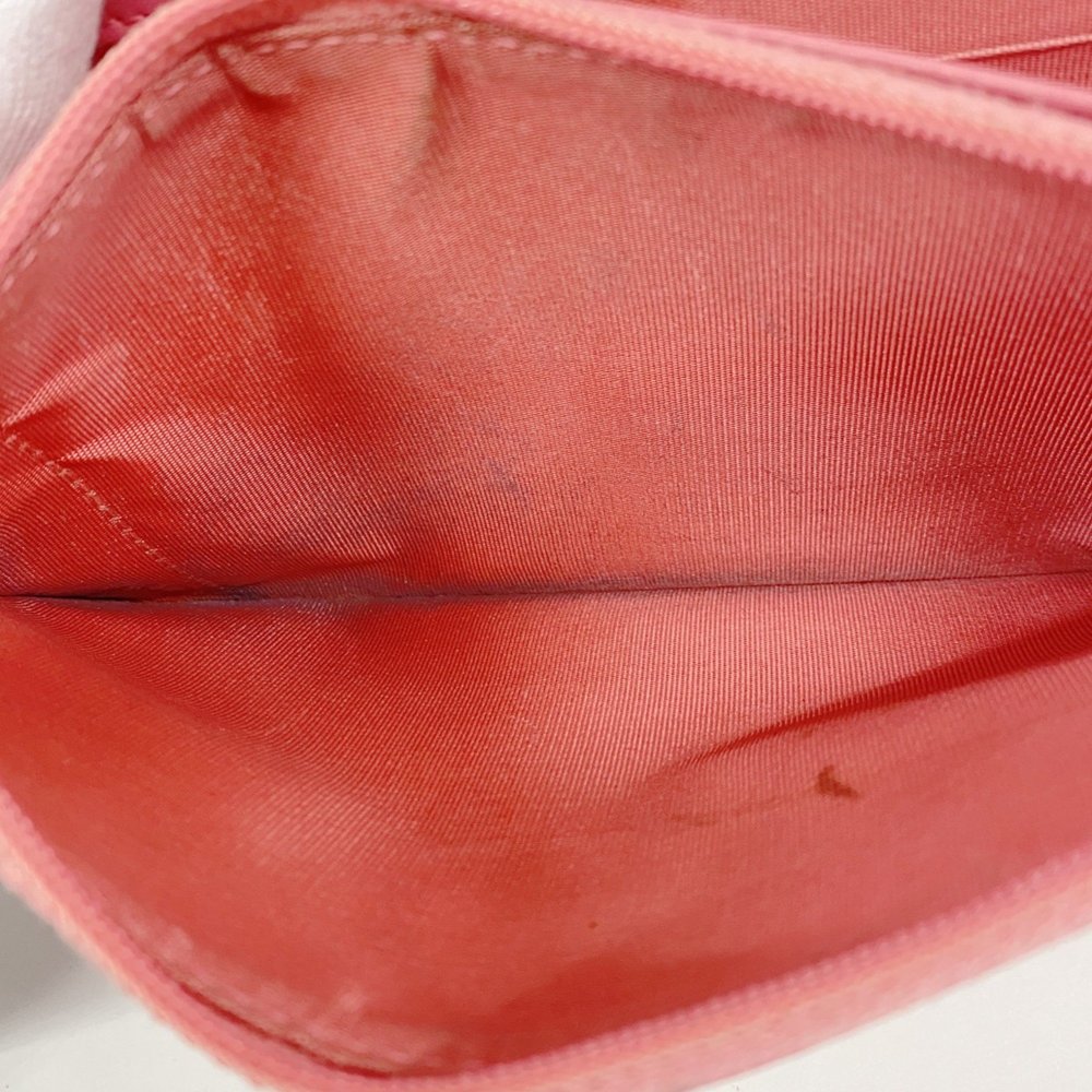 CHANEL Pink Lambskin Leather Wallet - Picture 10 of 12